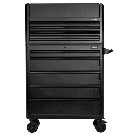 BUNKER 36" Combined Roller Cabinet and Tool Chest with 9 Drawers and Gas Strut Lid (24248)
