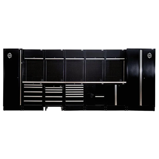 BUNKER Modular Storage Combo with Sink and Stainless Steel Worktop (25 Piece)