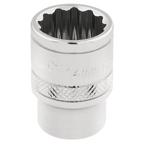 Draper HI-TORQ® 12 Point Socket, 3/8" Sq. Dr., 14mm