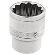 Draper HI-TORQ 12 Point Socket, 3/8" Sq. Dr., 18mm