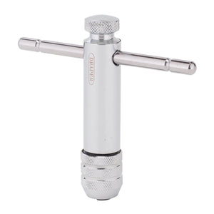 Draper Ratchet Tap Wrench M5-M12 - Chrome Plated with Sliding T-Bar | 24554