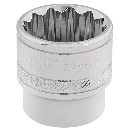 Draper Hi-Torq 12 Point Socket. 3/8" Sq. Dr. 22mm