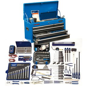 Draper Workshop Tool Kit with 6-Drawer Tool Chest and Comprehensive 33pc Hand Tools Set (53205)