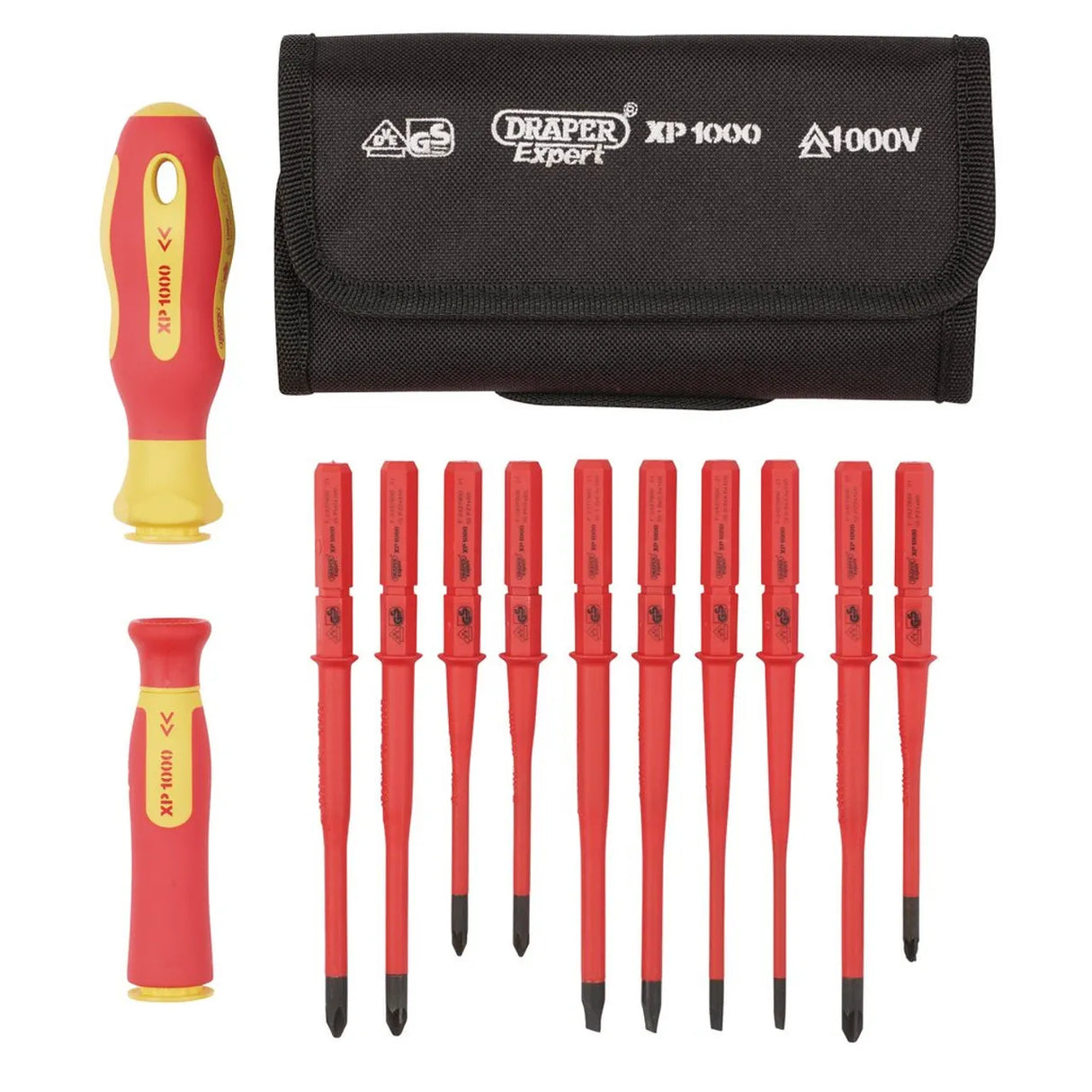 Draper XP1000 VDE Slimline Interchangeable Screwdriver Set (12 Piece) 70867
