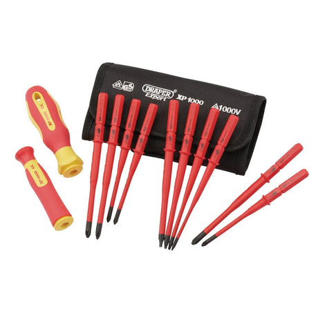 Draper XP1000 VDE Slimline Interchangeable Screwdriver Set (12 Piece) 70867