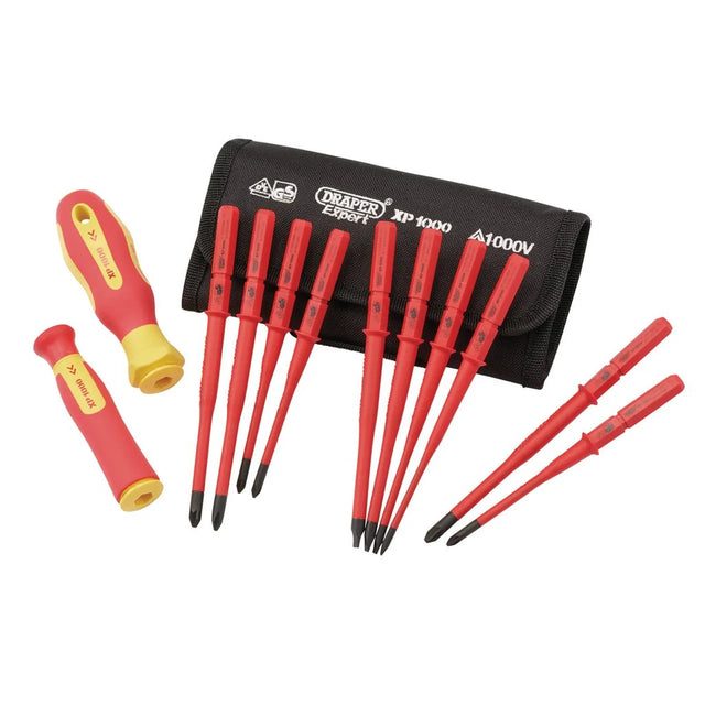Draper XP1000 VDE Slimline Interchangeable Screwdriver Set (12 Piece) 70867