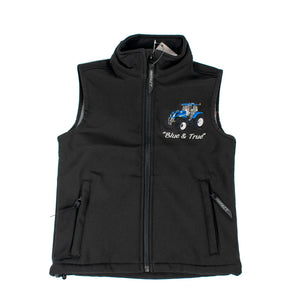 Impact Kids New Holland Softshell Gilet "Blue & True" 