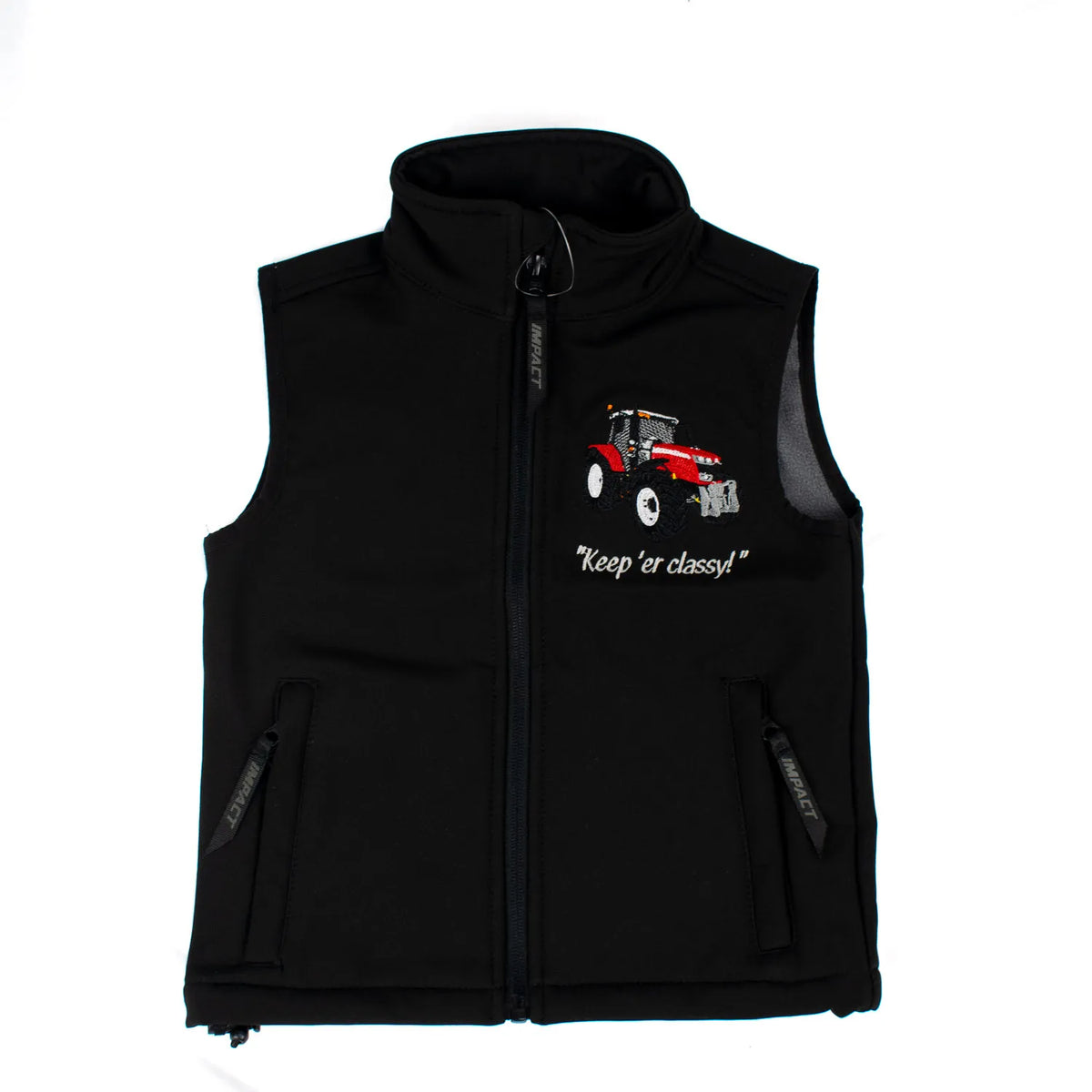Impact Kids Massey Ferguson Softshell Gilet "Keep Her Classy"