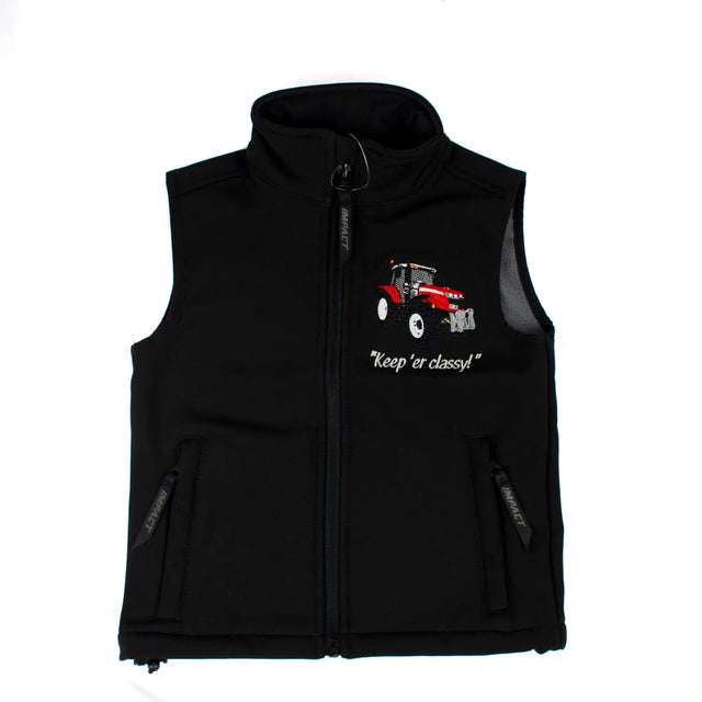 Impact Kids Massey Ferguson Softshell Gilet "Keep Her Classy"