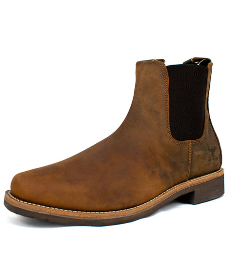 Blacksmith Mens Dealer Boots - Waxed Tan 