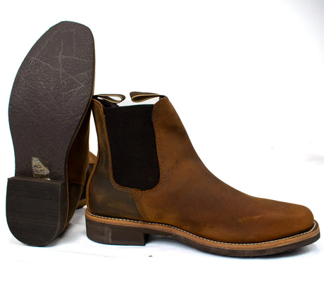 Blacksmith Mens Dealer Boots - Waxed Tan 