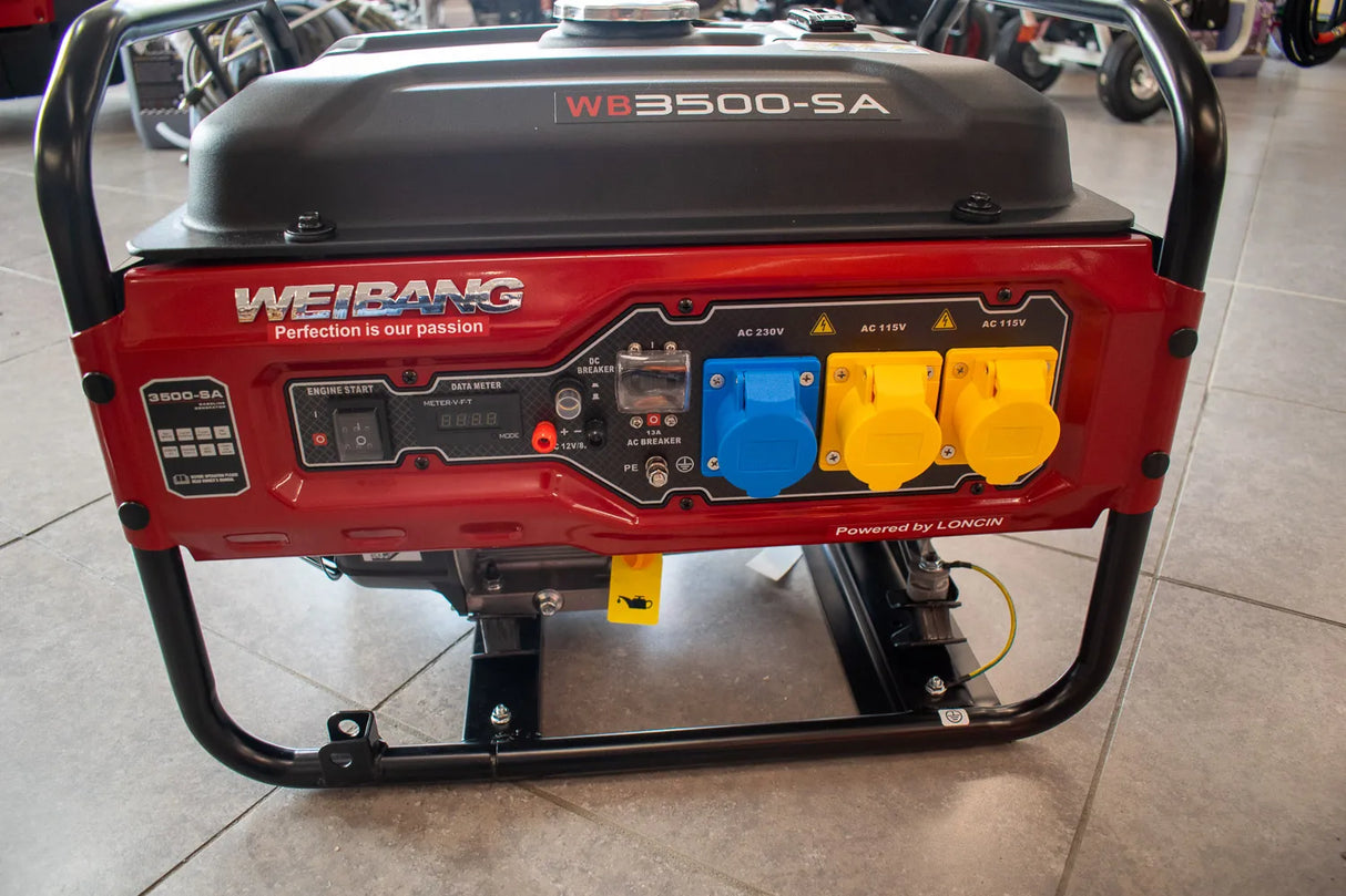 Weibang 3500-SA 3.5 Kva 212cc Generator Loncin Engine AVR