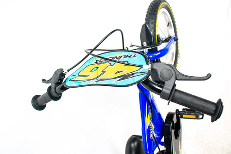 Dawes Thunder 14" Kids MTB Bike - Tough Frame, Racing Stripes, and Stabilisers