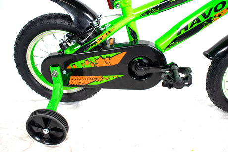 IGNITE Havoc 12" Wheel Boys Bike - Green | Perfect for Ages 3-5