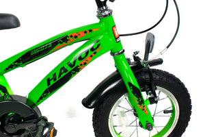 IGNITE Havoc 12" Wheel Boys Bike - Green | Perfect for Ages 3-5