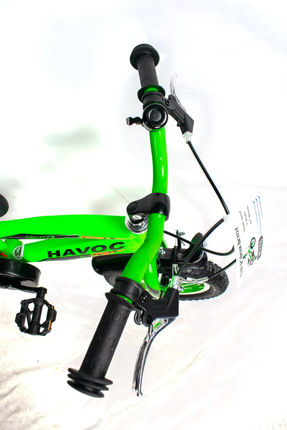 IGNITE Havoc 12" Wheel Boys Bike - Green | Perfect for Ages 3-5