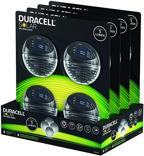 Duracell GL038GDU Outdoor Garden Solar Lights set of 4