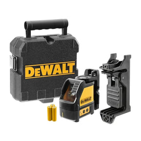 DeWalt DW088K-XJ Cross Line Laser - Self-Leveling Red Beam with 15m Range