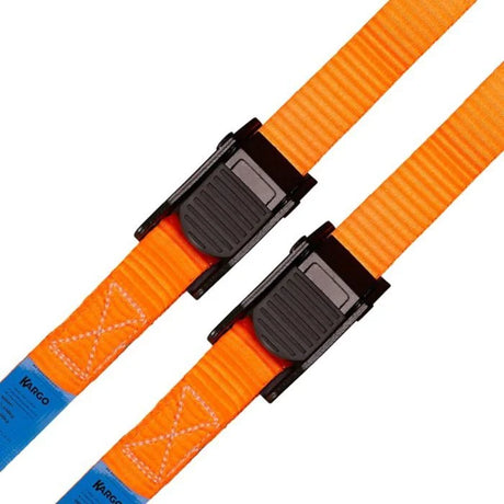 Kargo Endless Cam Buckle Strap 4m x 25mm [250kg] (2 Pack) - One-Piece Quick Release Tie-Down