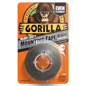 Gorilla Double Sided Black Tape 1.5m