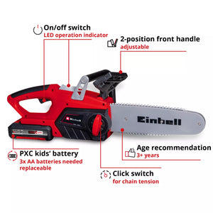 Einhell Kids Chain Saw Toy by Happy People - Realistic Light & Sound | Age 3+