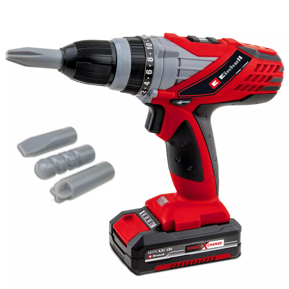 Einhell Kids Cordless Screwdriver Toy by Happy People - Light, Sound & Drill Bits | Age 3+