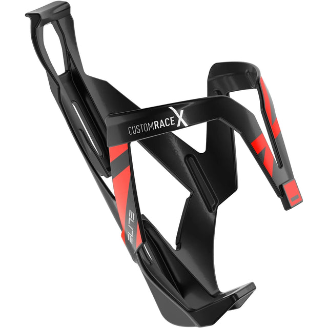 Elite Custom Race X Bottle Cage - Black/Red - Lightweight Resin Cage BC240111