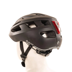 ETC C317 Carbon Grey Urban Helmet with Integral Rear Light - Adjustable Fit, 17 Vents, Lightweight