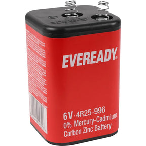 Eveready PJ996 6V Battery - Zinc Carbon Power for Lanterns & Flashlights