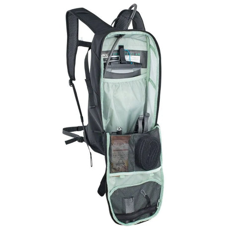 EVOC Ride Performance Backpack 8L + 2L Bladder Black - Versatile MTB & Everyday Hydration Pack