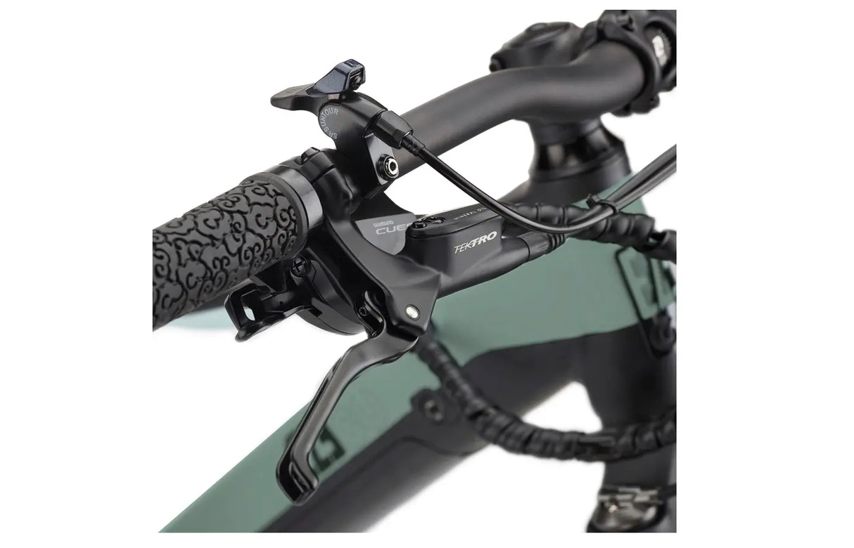 EZEGO Trail Destroyer eBike - 15" Army Green Electric Mountain Bike