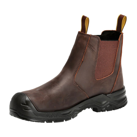 Mascot 5009 Durable, Metal-Free Safety Boot with Shock-Absorption and Slip-Resistant Sole Dark Brown