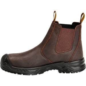 Mascot 5009 Durable, Metal-Free Safety Boot with Shock-Absorption and Slip-Resistant Sole Dark Brown