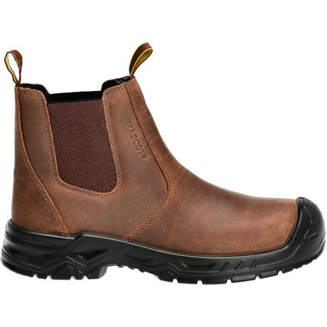 Mascot 5409 Durable, Metal-Free Safety Boot with Shock-Absorption and Slip-Resistant Sole Nut Brown