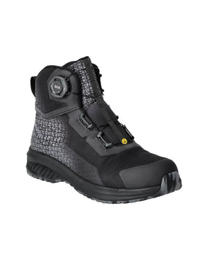 MASCOT Safety Boots S3S Black with BOA Fit System - Lightweight, Water-Repellent, Slip-Resistant