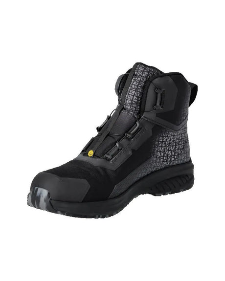 MASCOT Safety Boots S3S Black with BOA Fit System - Lightweight, Water-Repellent, Slip-Resistant