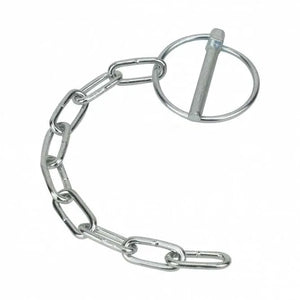 F441C 6mm Lynch Pin with Chain - Sprung Pin & 190mm Link Chain