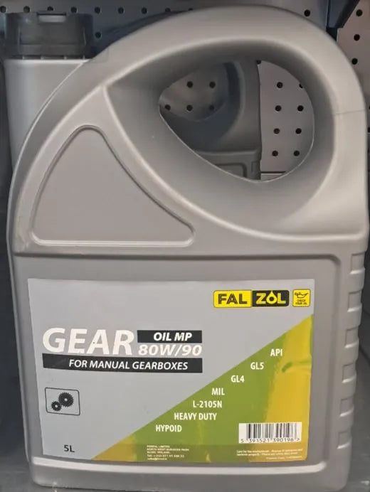 Falzol Gear Oil MP 80W/90 5L | Multi-Purpose Gear Oil for Manual Transmissions