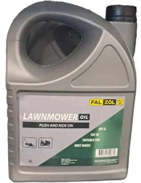 Falzol Lawnmower Oil 5L | 4-Stroke Engine Oil for Ride-On & Push Mowers