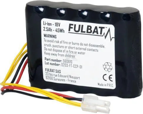 FB560610 18V 2.5 Ah Li-ion Battery for Robot Mowers