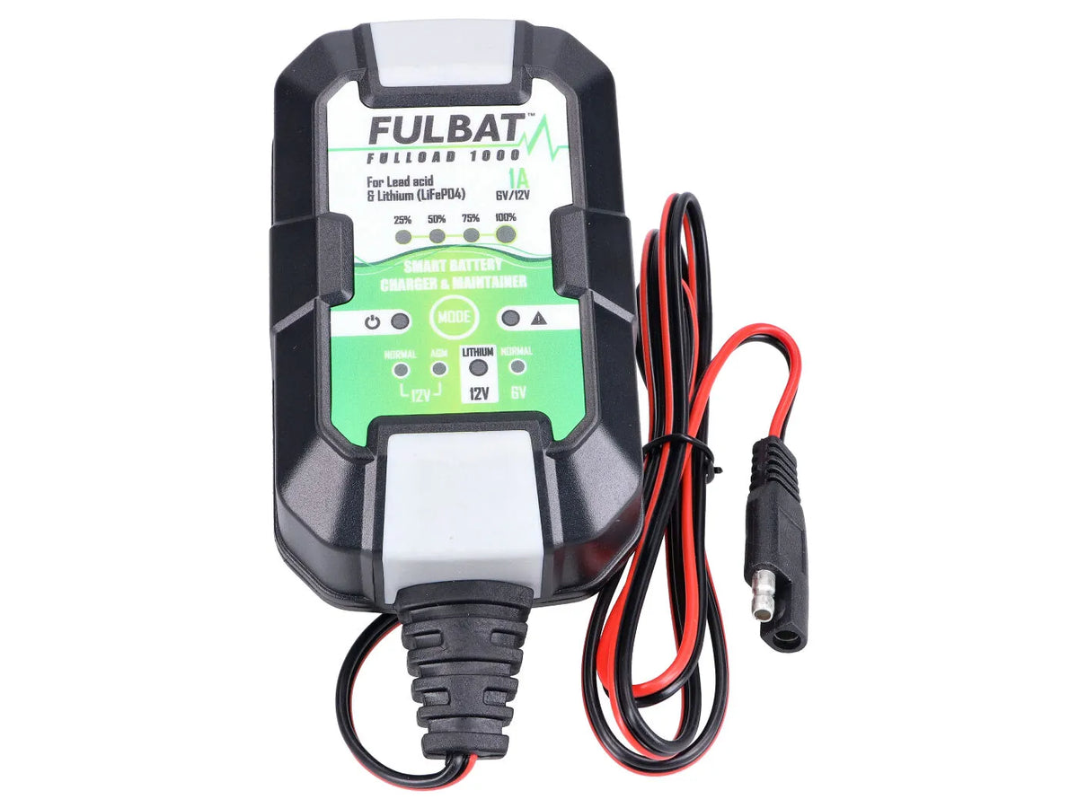 Fulbat Fulload FL1000 battery charger for 6V and 12V lead-based