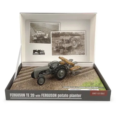 Ferguson TE 20 with Ferguson Potato Planter Model Tractor 1:32 Scale Die‑Cast by Universal Hobbies