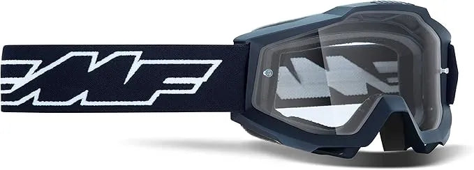 FMF Goggles Powerbomb Youth Goggle Rocket Black | Clear Lens Anti-Fog Youth Goggles