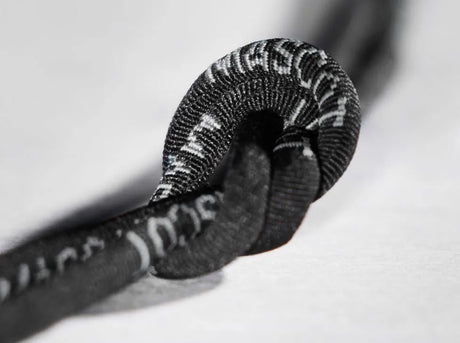 FT070-980-0909 Black Laces - Durable Polyester Shoelaces, 130cm