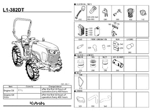 Kubota 15606-97020 V-Belt 42.5 - Genuine OEM Replacement for Alternator & Fan Systems