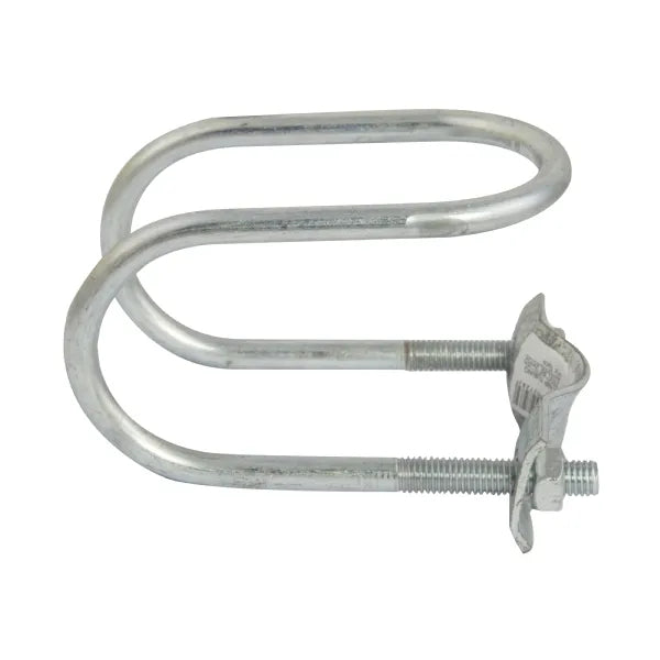 G2433A Steel Tubing Clamp - 2in Round, Heavy Duty Zinc-Plated
