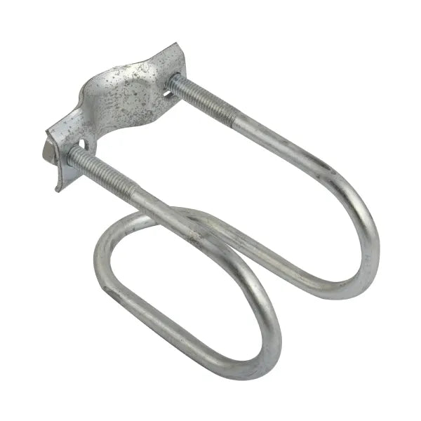 G2433A Steel Tubing Clamp - 2in Round, Heavy Duty Zinc-Plated