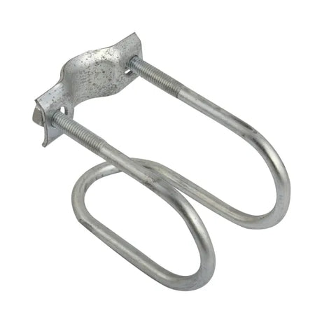 G2433A Steel Tubing Clamp - 2in Round, Heavy Duty Zinc-Plated
