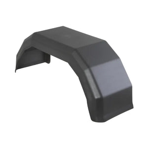 G3167 PVC Mudguard Single 490 x 140 x 195mm - Black Plastic for Single Axle Trailers