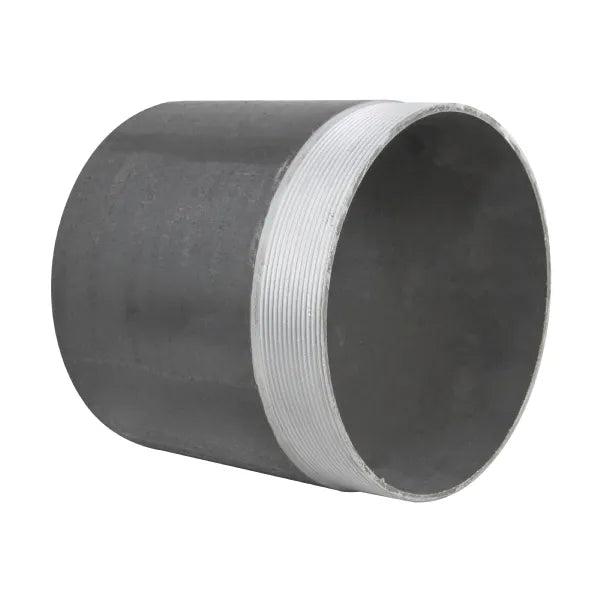 G8844 Slurry Threaded Tube - 6in Male Weld-On, Self Colour Finish